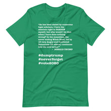 Load image into Gallery viewer, Witch Hunt Trump Quote Short-Sleeve Unisex T-Shirt
