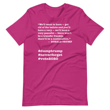 Load image into Gallery viewer, Ballots Trump Quote Short-Sleeve Unisex T-Shirt
