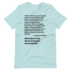 When Mexico Sends Its People Trump Quote Short-Sleeve Unisex T-Shirt