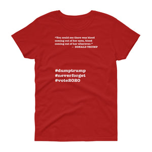 Coming Out of Her Wherever Trump Quote Women's Short-Sleeve T-Shirt