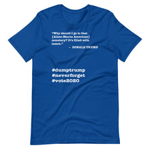 Load image into Gallery viewer, Cemetery Trump Quote Short-Sleeve Unisex T-Shirt
