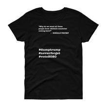 Load image into Gallery viewer, People Coming Here Trump Quote Women&#39;s Short-Sleeve T-Shirt
