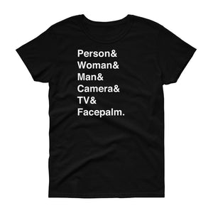 Person & Woman & Man Women's Short-Sleeve T-Shirt