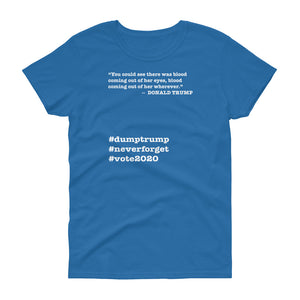 Coming Out of Her Wherever Trump Quote Women's Short-Sleeve T-Shirt