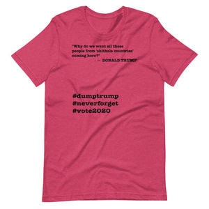 People Coming Here Trump Quote Short-Sleeve Unisex T-Shirt