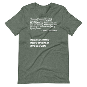 30,000 Emails Trump Quote Short-Sleeve Unisex T-Shirt