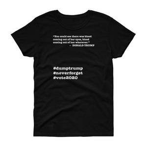 Coming Out of Her Wherever Trump Quote Women's Short-Sleeve T-Shirt