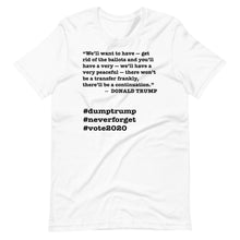 Load image into Gallery viewer, Ballots Trump Quote Short-Sleeve Unisex T-Shirt

