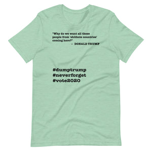 People Coming Here Trump Quote Short-Sleeve Unisex T-Shirt