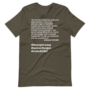 Witch Hunt Trump Quote Short-Sleeve Unisex T-Shirt