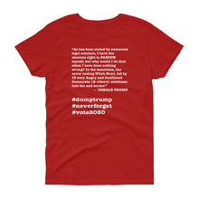 Load image into Gallery viewer, Witch Hunt Trump Quote Women&#39;s Short-Sleeve T-Shirt

