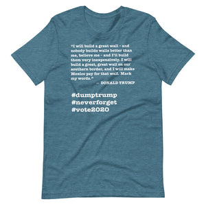 Build a Great Wall Trump Quote Short-Sleeve Unisex T-Shirt