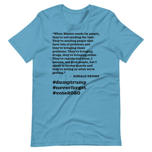 When Mexico Sends Its People Trump Quote Short-Sleeve Unisex T-Shirt
