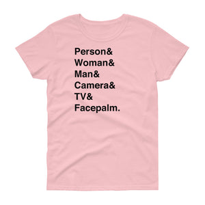 Person & Woman & Man Women's Short-Sleeve T-Shirt