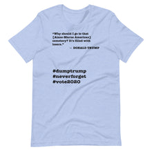 Load image into Gallery viewer, Cemetery Trump Quote Short-Sleeve Unisex T-Shirt
