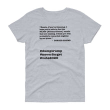 Load image into Gallery viewer, 30,000 Emails Trump Quote Women&#39;s Short-Sleeve T-Shirt
