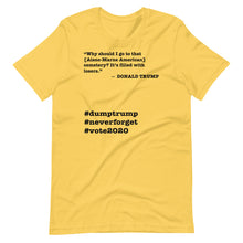 Load image into Gallery viewer, Cemetery Trump Quote Short-Sleeve Unisex T-Shirt
