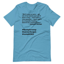 Load image into Gallery viewer, Ballots Trump Quote Short-Sleeve Unisex T-Shirt
