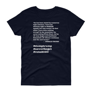 Witch Hunt Trump Quote Women's Short-Sleeve T-Shirt