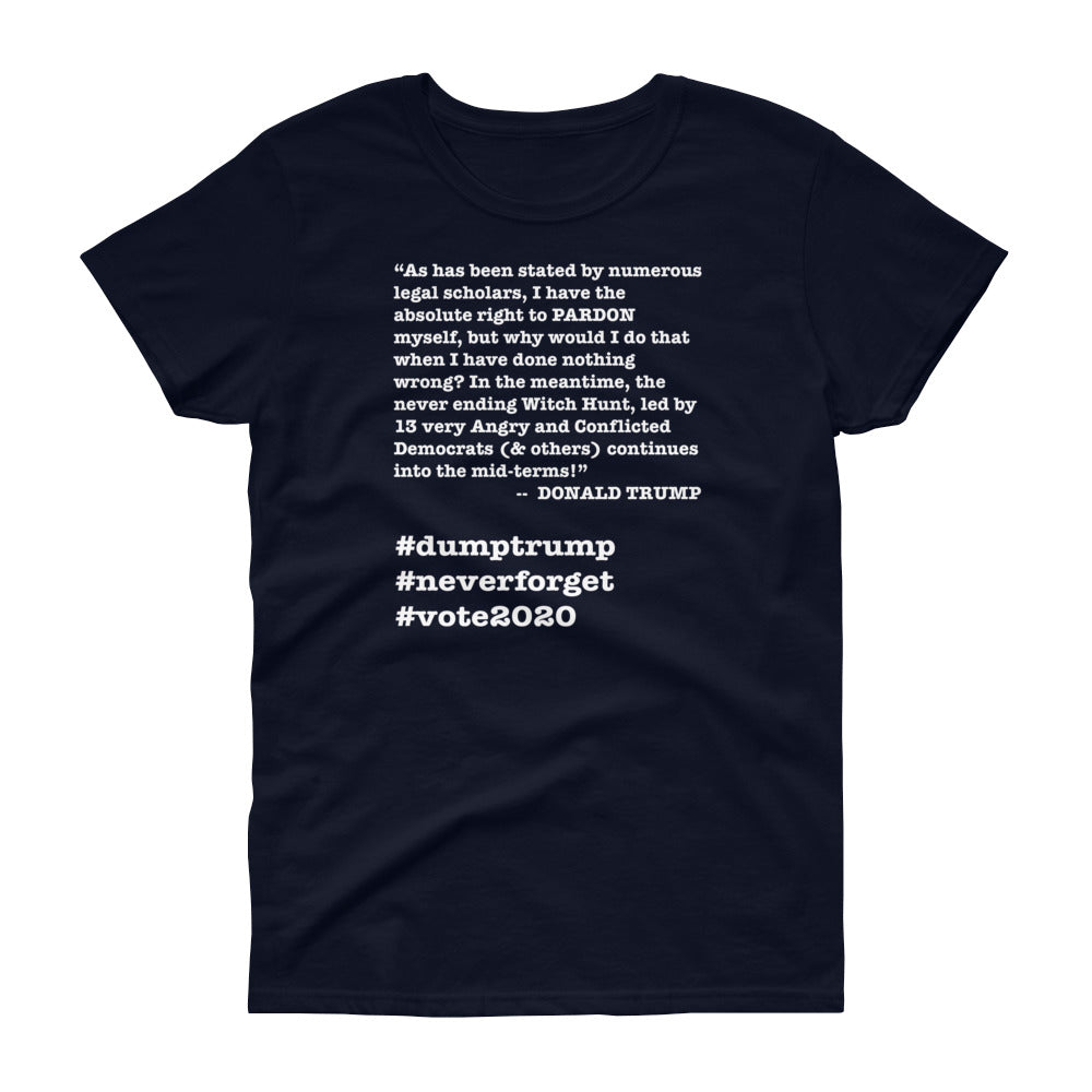 Witch Hunt Trump Quote Women's Short-Sleeve T-Shirt