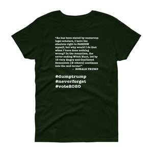 Witch Hunt Trump Quote Women's Short-Sleeve T-Shirt