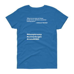 People Coming Here Trump Quote Women's Short-Sleeve T-Shirt