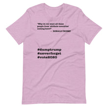 Load image into Gallery viewer, People Coming Here Trump Quote Short-Sleeve Unisex T-Shirt
