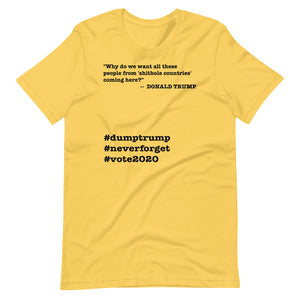 People Coming Here Trump Quote Short-Sleeve Unisex T-Shirt