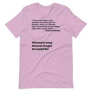 WTC Trump Quote Short-Sleeve Unisex T-Shirt
