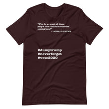 Load image into Gallery viewer, People Coming Here Trump Quote Short-Sleeve Unisex T-Shirt
