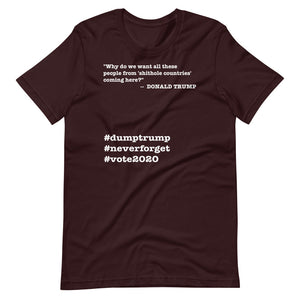 People Coming Here Trump Quote Short-Sleeve Unisex T-Shirt