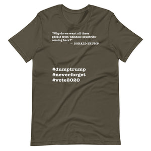 People Coming Here Trump Quote Short-Sleeve Unisex T-Shirt