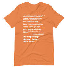 Load image into Gallery viewer, When Mexico Sends Its People Trump Quote Short-Sleeve Unisex T-Shirt
