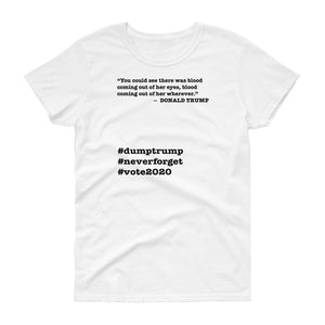 Coming Out of Her Wherever Trump Quote Women's Short-Sleeve T-Shirt