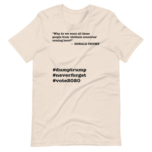 People Coming Here Trump Quote Short-Sleeve Unisex T-Shirt