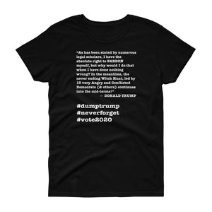 Witch Hunt Trump Quote Women's Short-Sleeve T-Shirt