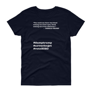 Coming Out of Her Wherever Trump Quote Women's Short-Sleeve T-Shirt