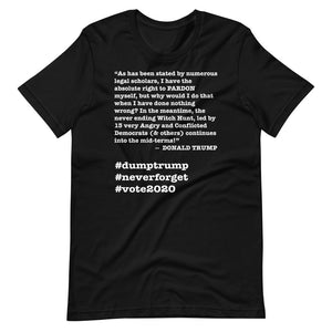 Witch Hunt Trump Quote Short-Sleeve Unisex T-Shirt
