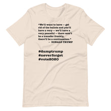 Load image into Gallery viewer, Ballots Trump Quote Short-Sleeve Unisex T-Shirt
