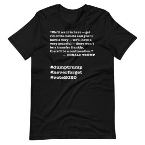 Ballots Trump Quote Short-Sleeve Unisex T-Shirt