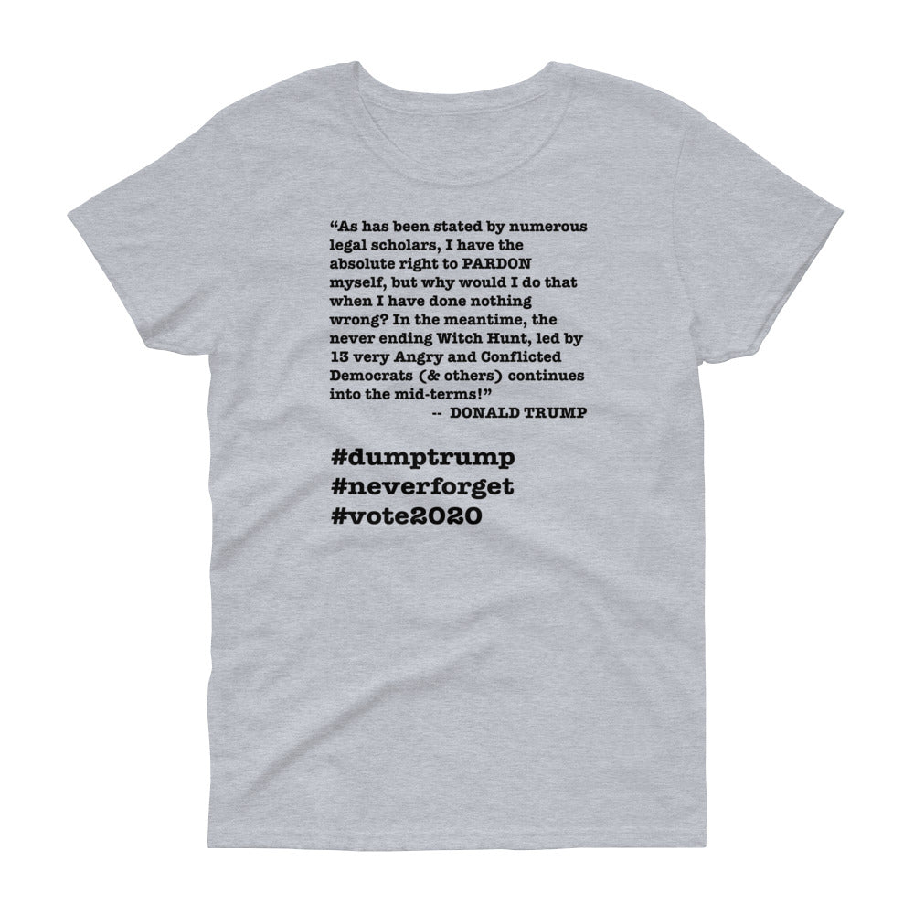 Witch Hunt Trump Quote Women's Short-Sleeve T-Shirt - Image 2