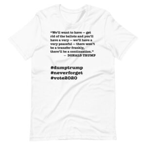 Ballots Trump Quote Short-Sleeve Unisex T-Shirt