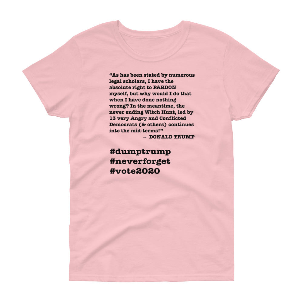 Witch Hunt Trump Quote Women's Short-Sleeve T-Shirt - Image 3